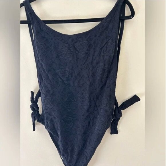 Free People Free-est NWOT black one piece swim suit size XL - Picture 7 of 13